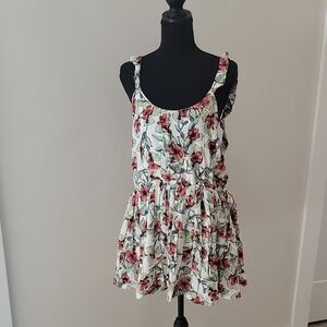 Floral Print Sleeveless Dress